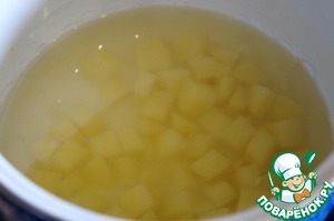 Суп-пюре из тыквы с <!--more-->помидорами и кукурузой