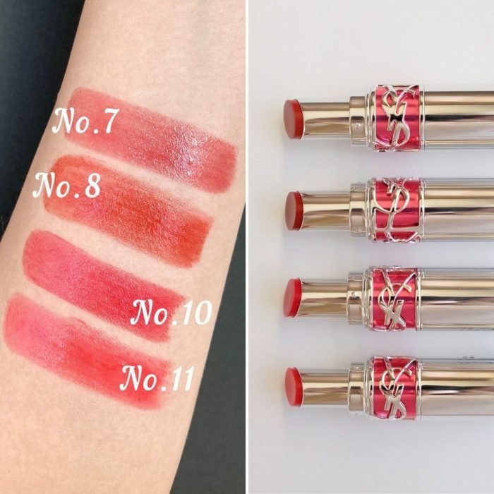 YSL Rouge Volupte Candy Glaze Spring 2022 - Swatches