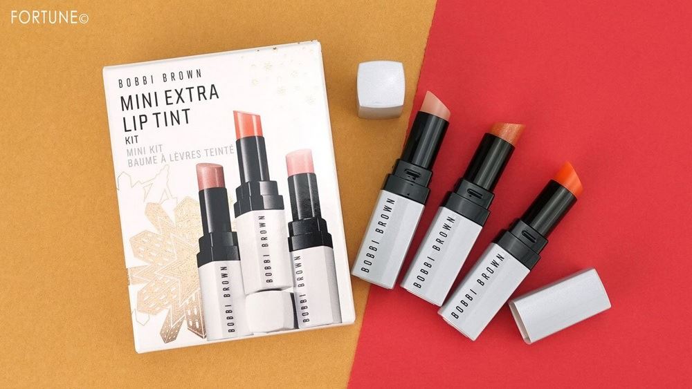 Bobbi Brown Mini Extra Lip Tint Kit Christmas Holiday 2021 - Swatches