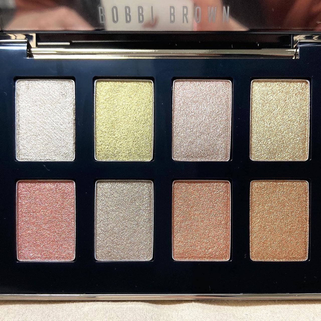 Bobbi Brown Luxe Precious Metals Eyeshadow Palette Christmas Holiday 2021 - Swatches