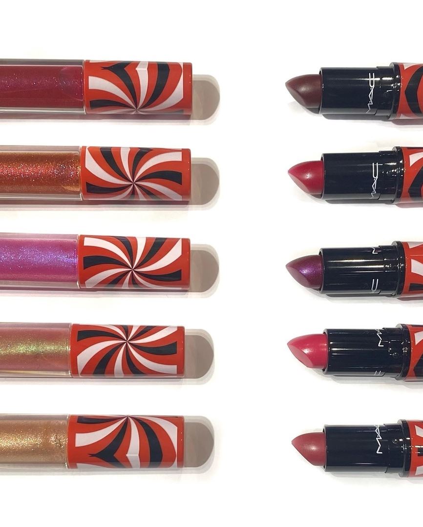 MAC Lipstick Christmas Holiday 2021 - Swatches