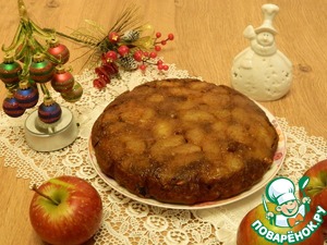 Пряный яблочный пирог для поста