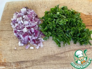 Салат из свеклы и зеленой чечевицы